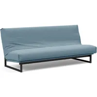 Innovation Living TM Schlafsofa »Fraction Dauerschlaffunktion, schlicht und elegant, Industriedesign«, bequem, Rückenlehne 3-fach verstellbar blau