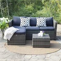 Hti-Living Outdoor Möbel Matze Blau - Grau