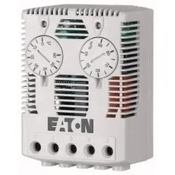 Eaton 167268 Thermostat und Feuchtigkeitsregler, Stellbereich 40-90% rel. LF und 0°C-60°C, mit Öffner- und Schließkontakt, Netzspannung 240V,