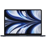 Apple MacBook Air, 2022, Apple M2 8-Core CPU, 10-Core GPU, 16 GB, 512 GB (13,6 Zoll, 67W USB-C Power Adapter, MLY43D/A), Farbe:Schwarz - Schwarz