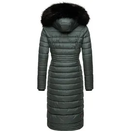 Navahoo Damen Wintermantel Warmer Steppmantel mit Kapuze Umay Stormy Blue Gr. M - M