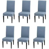 PETCUTE Stuhlhussen 6er Set,Stretch Stuhlhussen für Esszimmerstühle,Waschbarer Elastische Stühle Schutz Dekoration Stuhlbezug für Hotel, Bankett, Restaurant, Haus, Party, Hochzeit