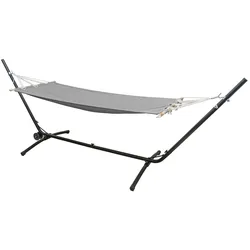 Outdoor Hängematte mit Gestell auf Rollen 335x100 Hängemattengestell Verstellbar