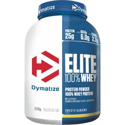 Dymatize Elite 100% Whey Smooth Banana 2170g - High Protein Low Sugar Powder Einheitsgröße