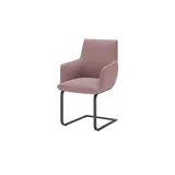 KOINOR Polsterschwingstuhl  Dining System 3 , rosa/pink , Maße (cm): B: 57 H: 95 T: 65