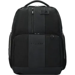 Piquadro Brief Rucksack RFID 42 cm Laptopfach  schwarz
