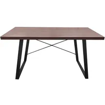 Svita Schreibtisch Nussbaum Schwarz