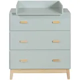 Mobili Rebecca Wickeltisch, Mobili Rebecca Tessen 100x80x42 mdf Kiefer Aquagrün Braun Skandinavisch Zu Montieren