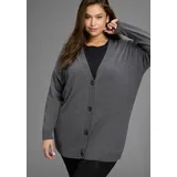 laura scott curve Laura Scott Strickjacke in kuscheligem Feinstrick und hüftbedeckender Passform - GROSSE GRÖSSE