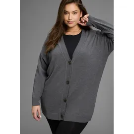 laura scott curve Laura Scott Strickjacke in kuscheligem Feinstrick und hüftbedeckender Passform - GROSSE GRÖSSE