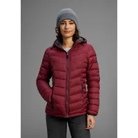 POLARINO Steppjacke POLARINO, Damen, Gr. 38, rot (bordeaux), Web, Obermaterial: 100% Polyamid. Futter: 100% Polyamid. Wattierung: 100% Polyester, eingefasste Kante, Jacken Steppjacke, Übergangsjacke für kühle Tage, aus leichtem Webmaterial