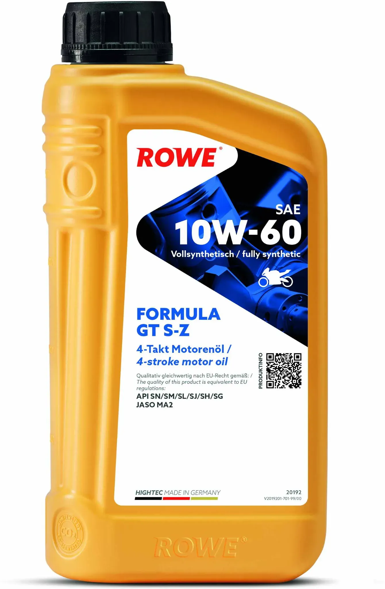 ROWE Motoröl HIGHTEC FORMULA GT SAE 10W-60 S-Z [1 L] 20192001099 1l