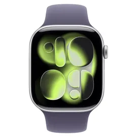 Apple Watch Series 11 GPS 46mm Silver Aluminium Sport Band purple fog M/L