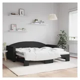 vidaXL Tagesbett 90 x 190 cm Schwarz