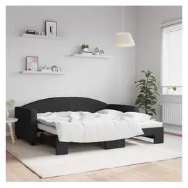 vidaXL Tagesbett 90 x 190 cm Schwarz