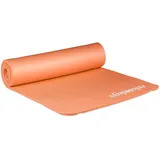 Relaxdays Yogamatte orange 60,0 x 180,0 x 1,0 cm