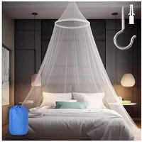 Sublaga Moskitonetz Betthimmel großes weißes Bettnetz Schlafzimmer Reisen