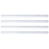 ETC Shop 4er Set LED Feuchtraumlampe weiß IP65, Kunststoff, 1x led 48W 5760lm 4000K neutralweiß, LxBxH 150x6,5x5,8