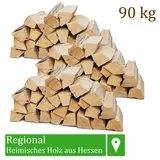 (0,97€/1kg) Brennholz Kaminholz Holz 90kg Ofen Kamin Kaminofen Grill Buche 25cm