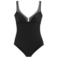 LASCANA Badeanzug Damen schwarz Gr.54 Cup D