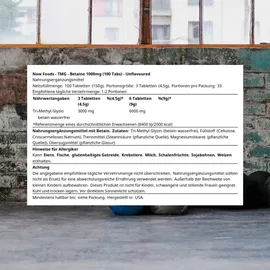 NOW Foods TMG 1000 mg Tabletten 100 St.