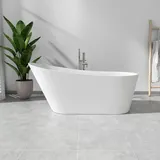 evineo ineo5 Freistehende Badewanne für individuelle Ab- und Überlaufsysteme L: 150 B: 75 cm, BE4024WM,