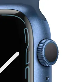 Apple Watch Series 7 GPS 45 mm Aluminiumgehäuse blau, Sportarmband abyssblau