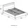 Home Deluxe - LED Bett Asteroid Dunkelgrau, 140 x 200 cm - Inkl. Lattenrost I Polsterbett Design Bett inkl. Beleuchtung - Dunkelgrau