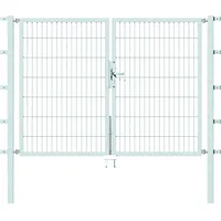 GAH Alberts Alberts Doppeltor Flexo BxH: 224 x 1400 cm Breite in versch. Höhen silberfarben
