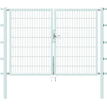 GAH Alberts Alberts Doppeltor Flexo BxH: 224 x 1400 cm Breite in versch. Höhen silberfarben