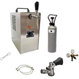 ich-zapfe JET 30 Bierkoffer, Durchlaufkühler 1-leitig Trockenkühler, 35 Liter/h, Zapfkopf:NC Adapter