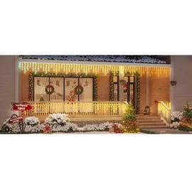 Govee - LED-RGBIC-Lichterkette für den Außenbereich Smart Eiszapfen 10m Wi-Fi Matter IP65 - Klar