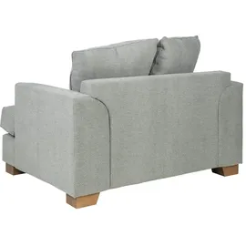 Soho Sessel Franka Flachgewebe 136 x 87 x 103 cm Grau mit Kissen