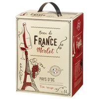 Beau de France Bag in Box Merlot Rotwein trocken (5 l)