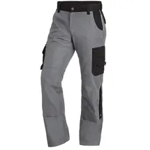 FHB Premium Bundhose Twill 300, 1 Stück, 48, grau / schwarz, 35-130430-1120-48