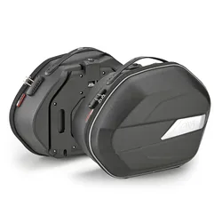 GIVI Weightless Monokey® Paar Seitentaschen Volumen 25 Liter, halbstarr, max. Zuladung 10 kg, silber