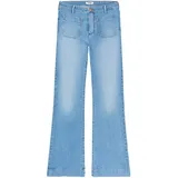 Wrangler Flare Jeans mit High Waist in Hellblau-W31 / L34