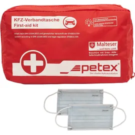 PETEX KFZ-Verbandtasche DIN 13164 rot