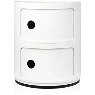 Kartell Componibili Recycled Beistelltisch Ø32 cm Weiß