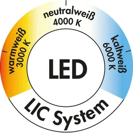 Naber Livello Farbwechsel LED, Einzelleuchte ohne Schalter, LIC LED-System kompatibel,...