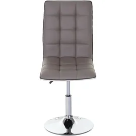Mendler Esszimmerstuhl HWC-C41 Kunstleder taupe-grau 2er Set