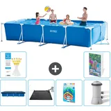 Rechteckiger Frame Pool - 450x220x84 Cm - 7-teilig  S37