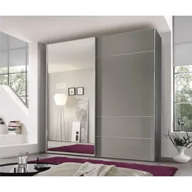 STAUD Schwebetürenschrank Sonate Lucca mit Spiegel 225 x 240 x 68 cm Grau
