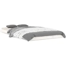 vidaXL Massivholzbett 100 x 200 cm Weiß