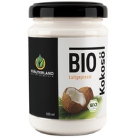 Bio Kokosöl Kokosfett, 500ml, Laurinsäure 53%, nativ, kaltgepresst, erhitzbar