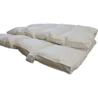 Hofmann Premium 6cm Kassetten Daunendecke Bettdecke 6x6 Außensteg 200x200  1620g - Weiß
