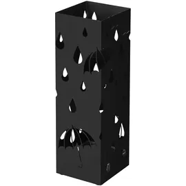 Songmics Rainold Schirmständer 15,5 x 15,5 x 49 cm schwarz