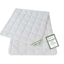 franknatur Topper Unterbett Baumwolle 90 x 200 cm weiß