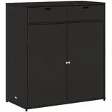 vidaXL Gartenschrank 105 x 55 x 113 cm Schwarz