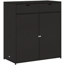 vidaXL Gartenschrank 105 x 55 x 113 cm Schwarz